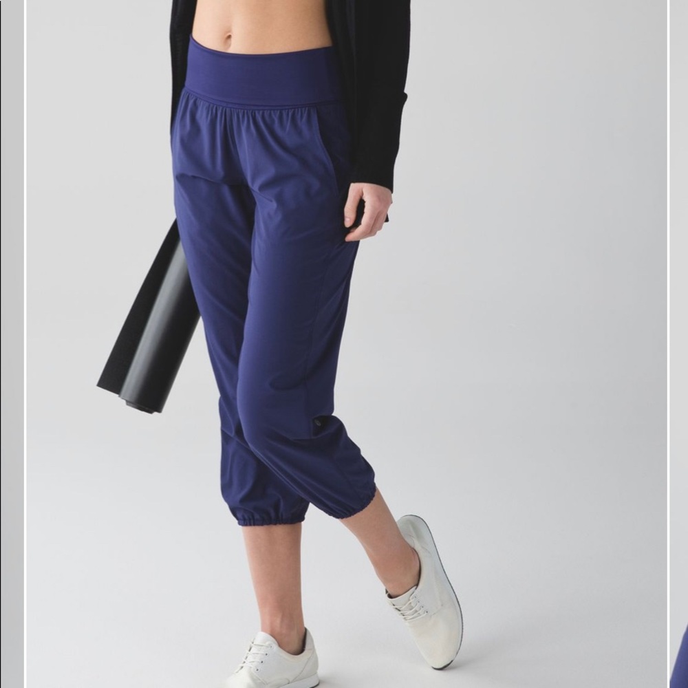 Lululemon Om Pant Joggers Foldover Waist High Rise - Picture 4 of 12
